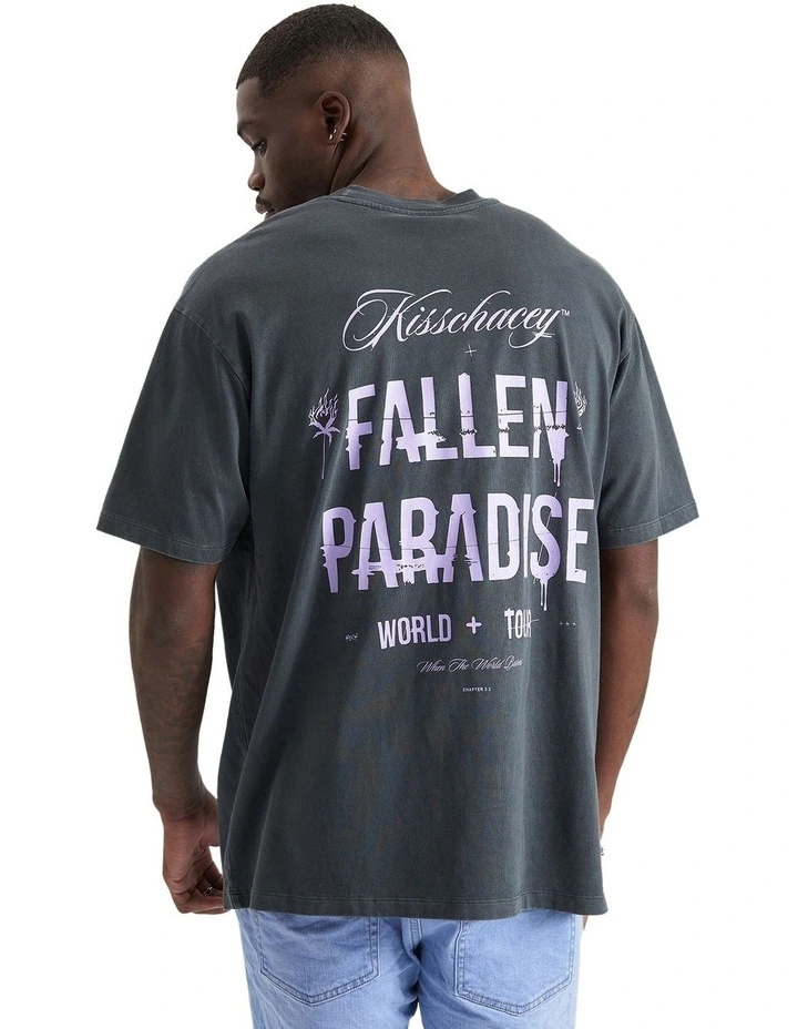 After Life Box Fit Tee in Pigment Asphalt
