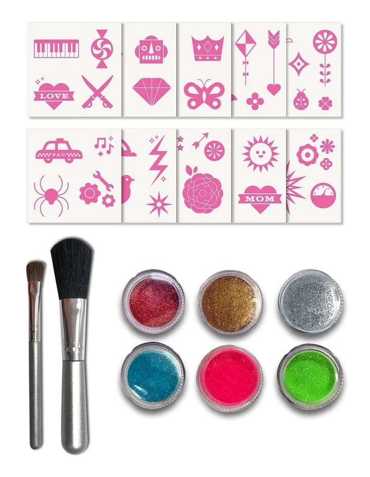 DIY Glitter Body Art in Multi