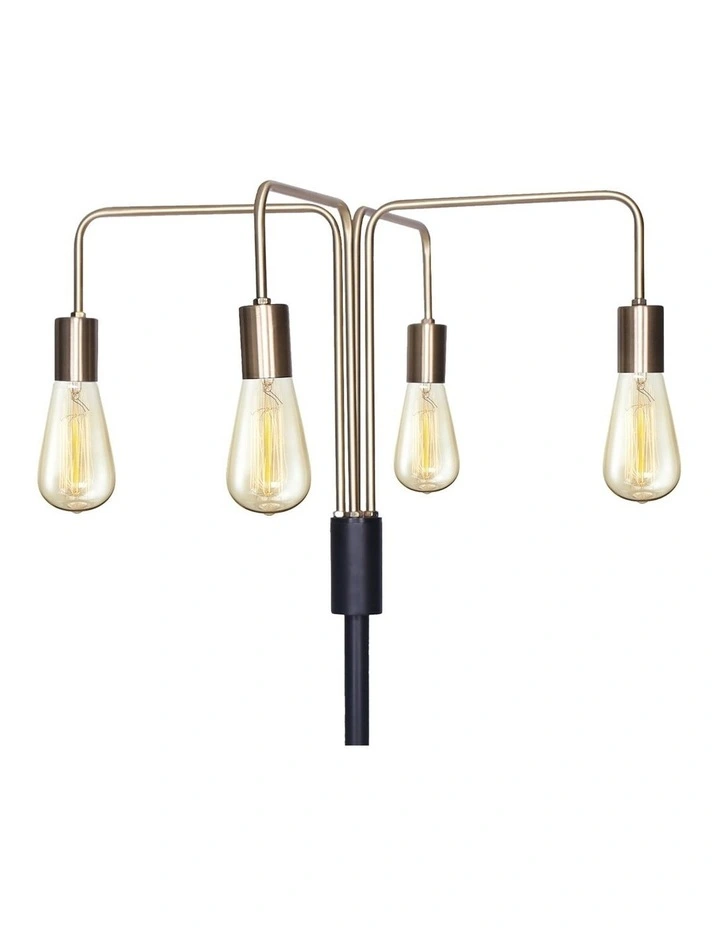 Modern Exposed Bulb Industrial Light Floor Lamp