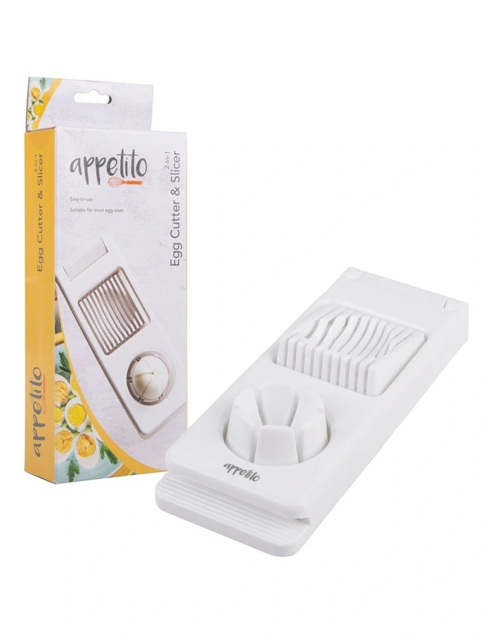 2-In-1 Egg Cutter & Slicer in White