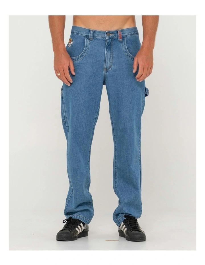 Dungaree Denim 5 Pocket Pant in Blue