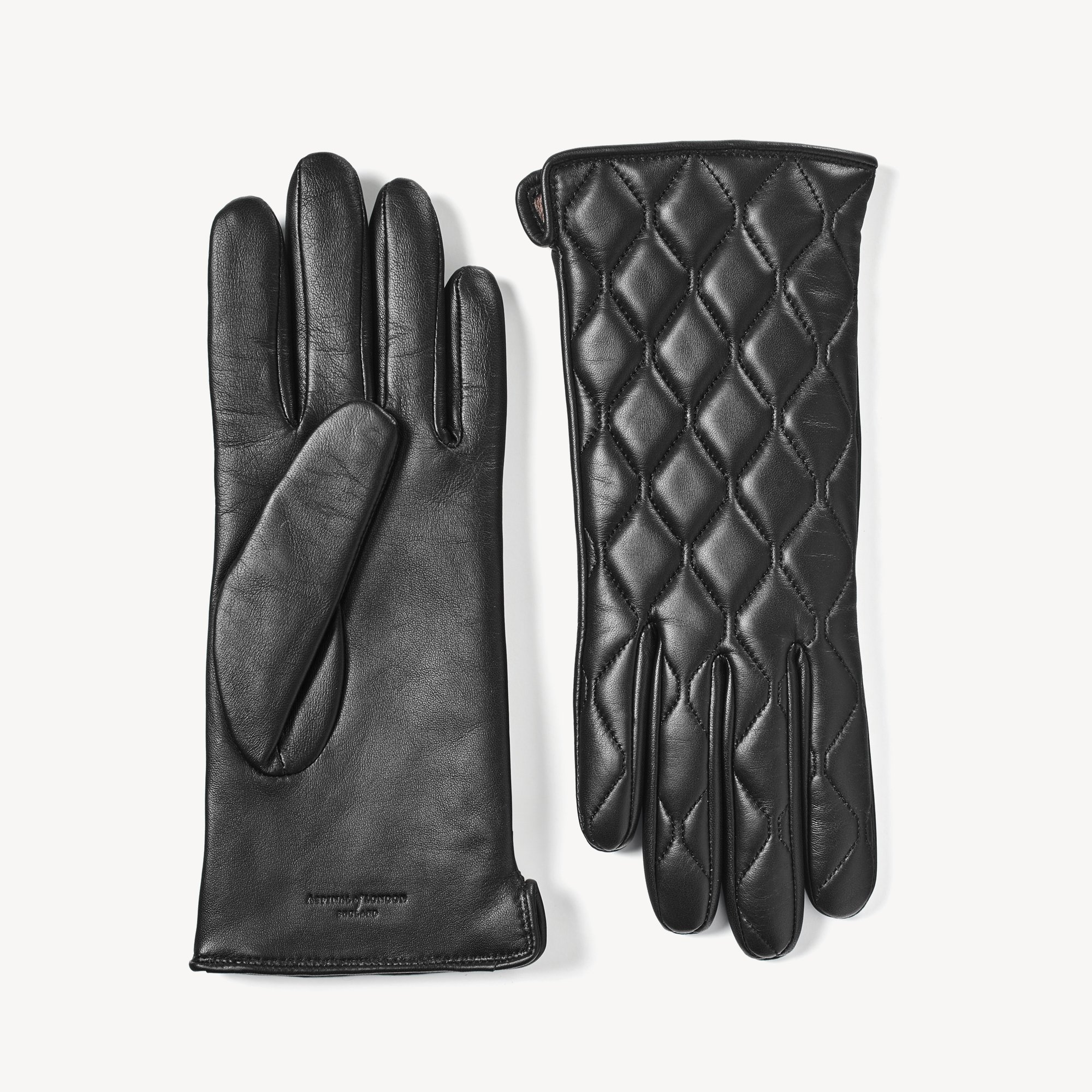 Women's Quilted Leather Gloves