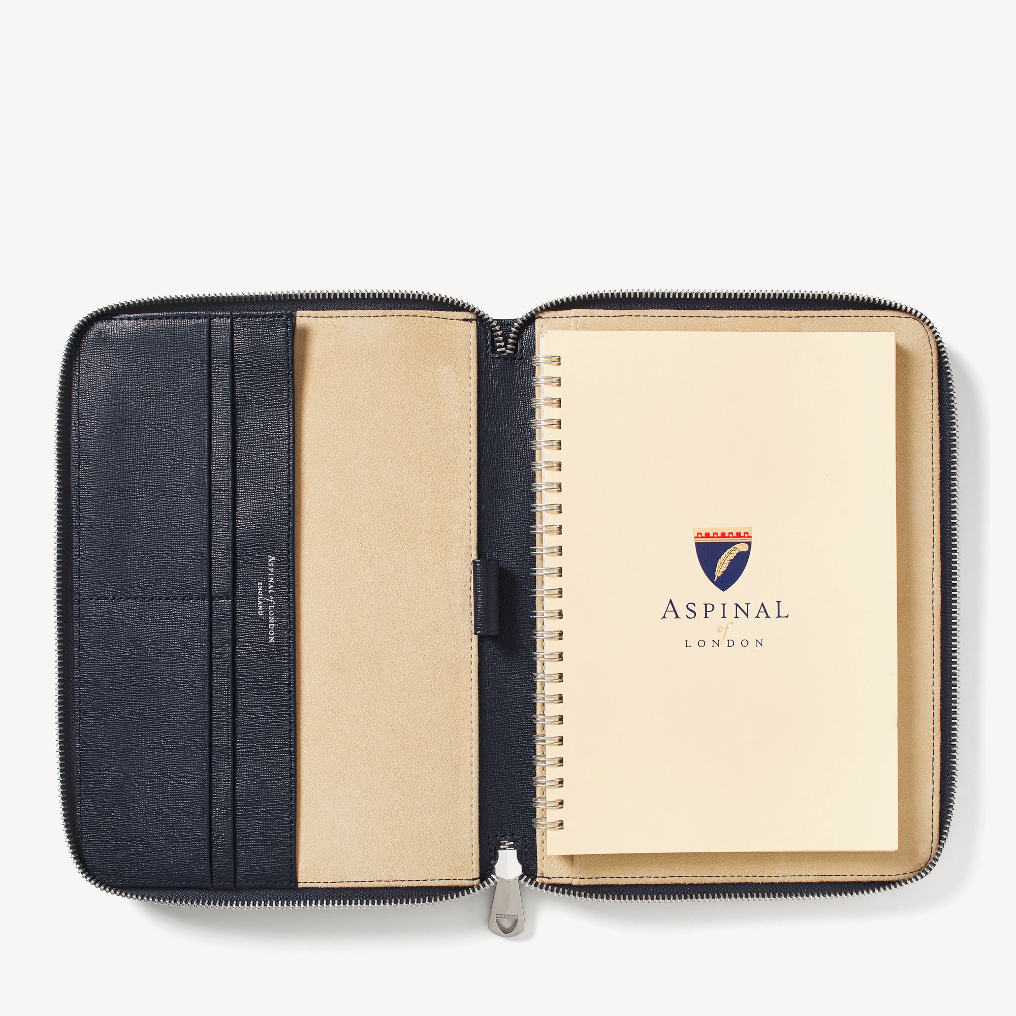 A5 Zipped Padfolio