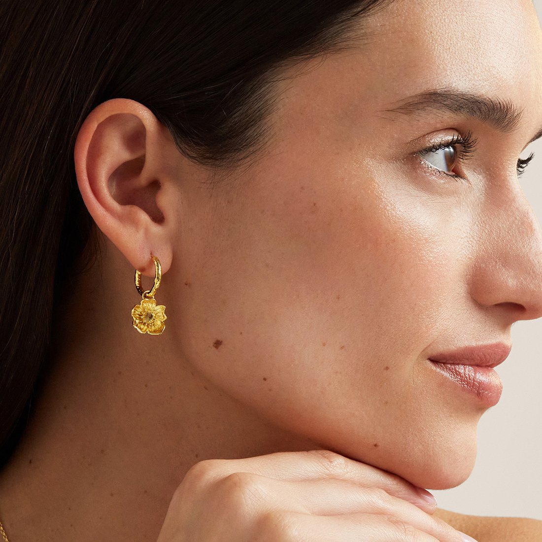 Buttercup Hoop Earrings