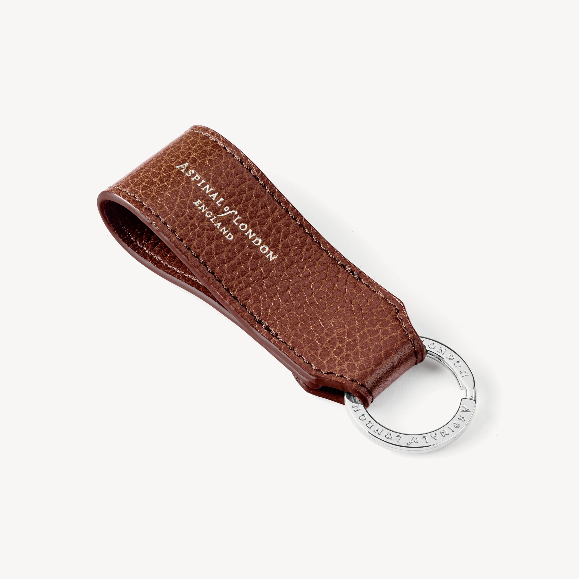 Small Leather Loop Keyring
