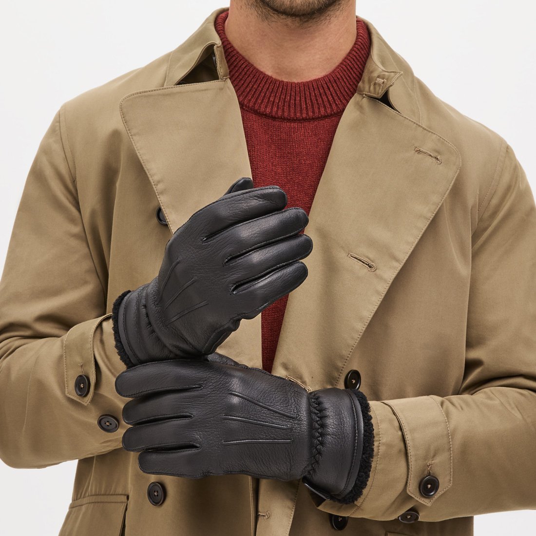 Men's Deerskin Leather Gloves