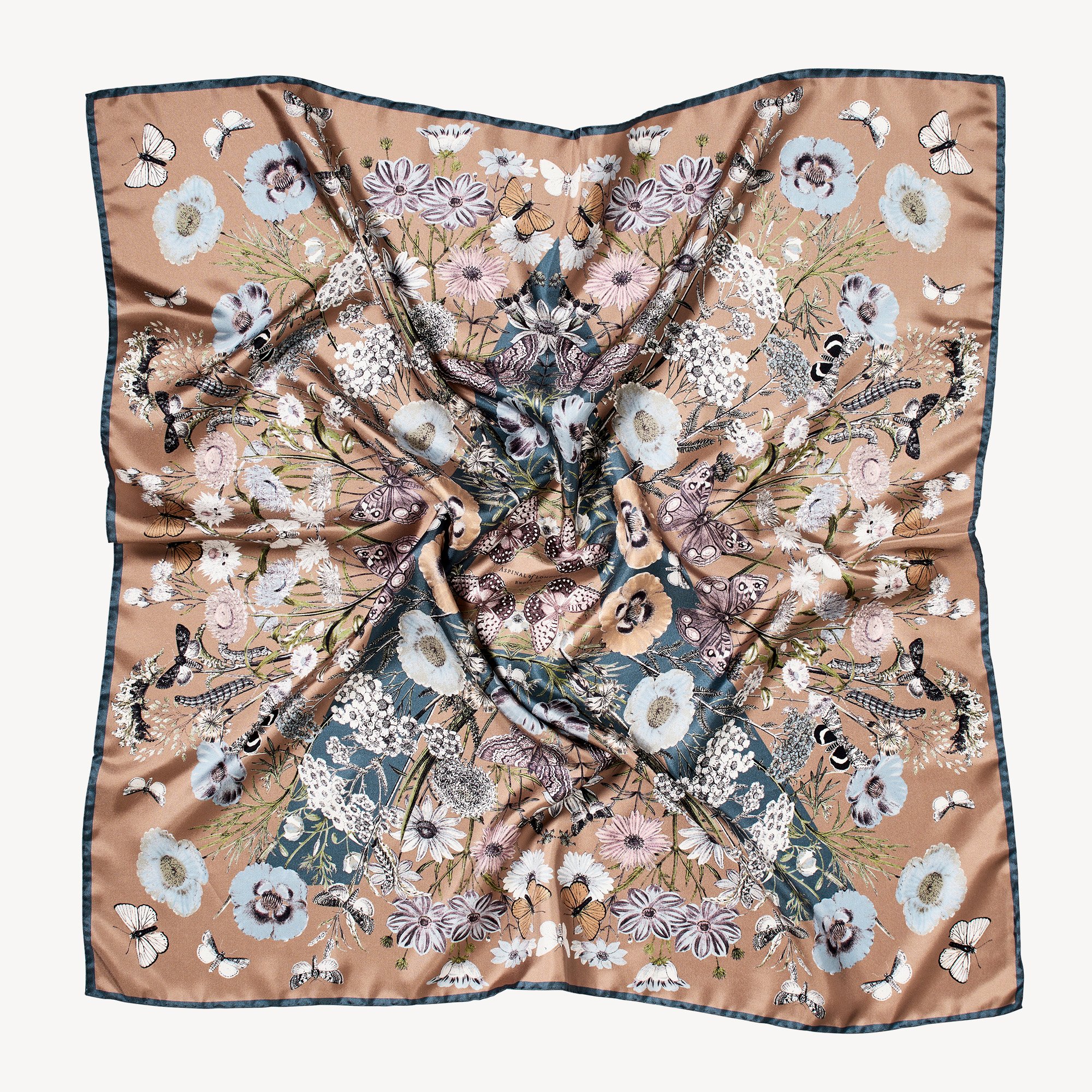 Botanical 'A' Silk Scarf