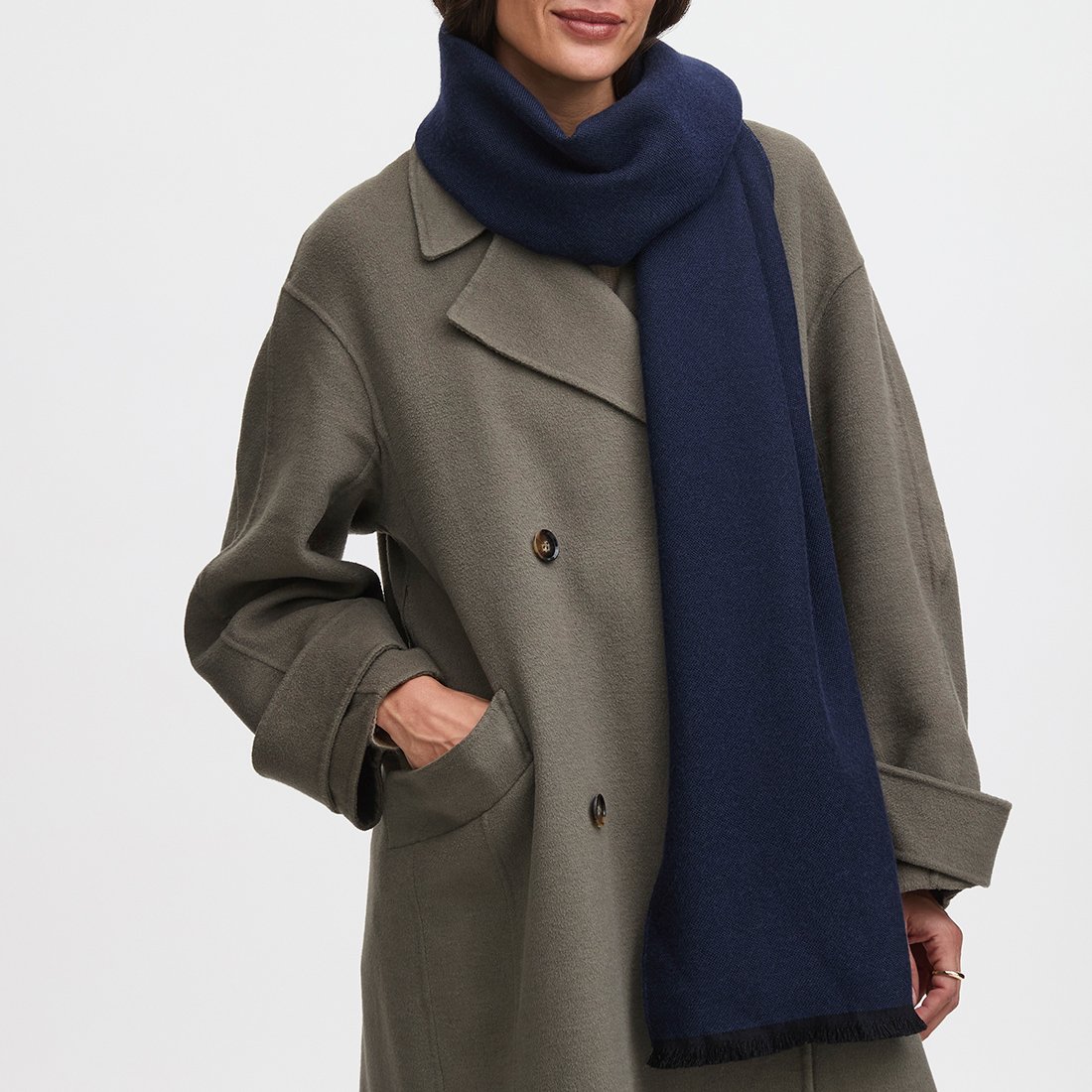 Reversible Merino Wool Scarf