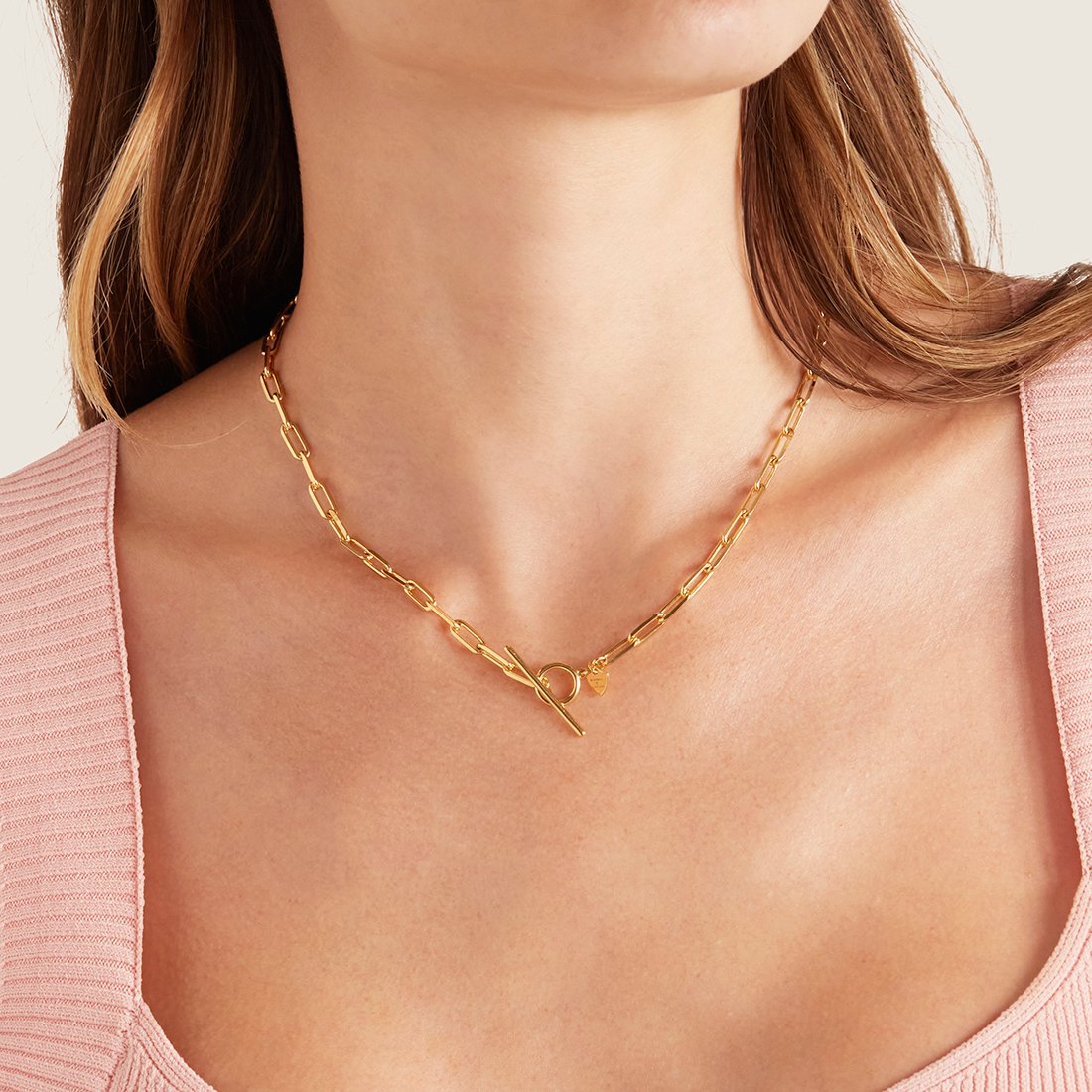 17-inch Paper Clip Chain Necklace