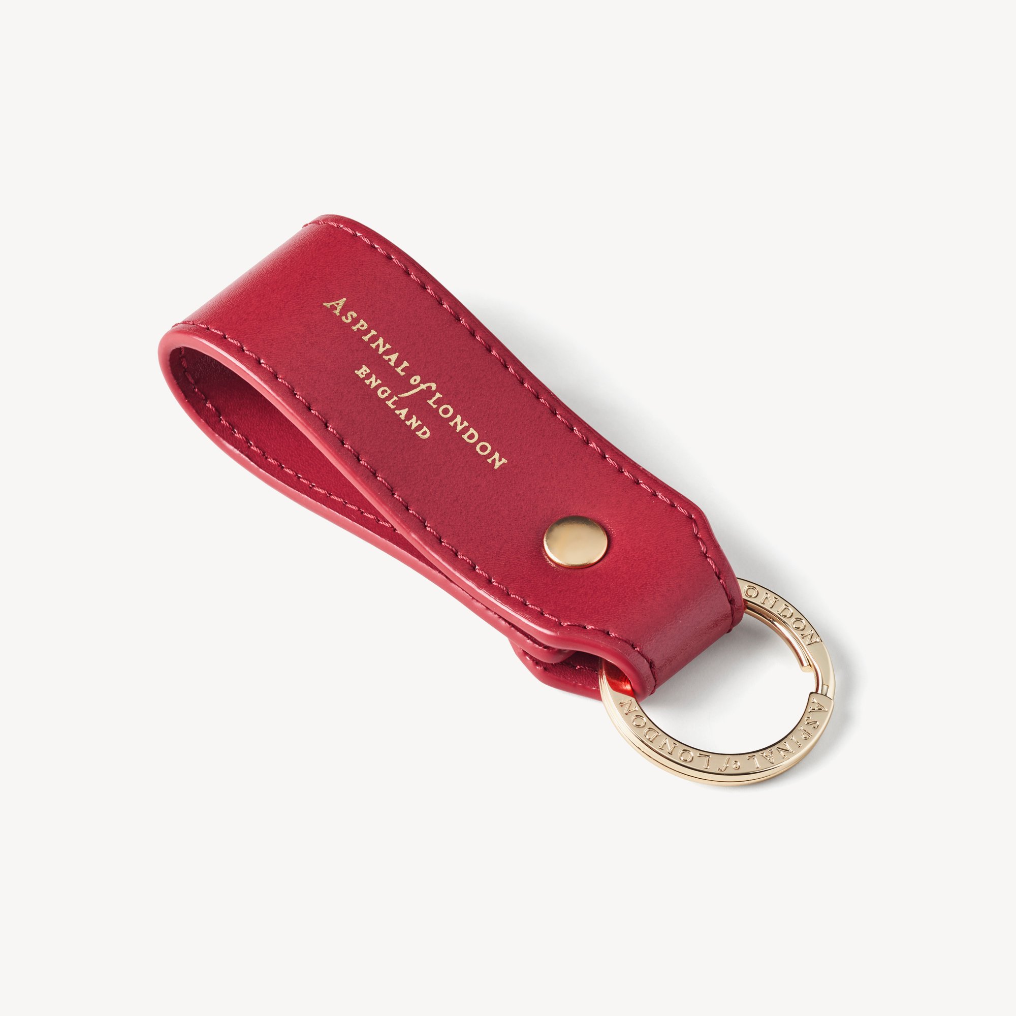 Small Leather Loop Keyring