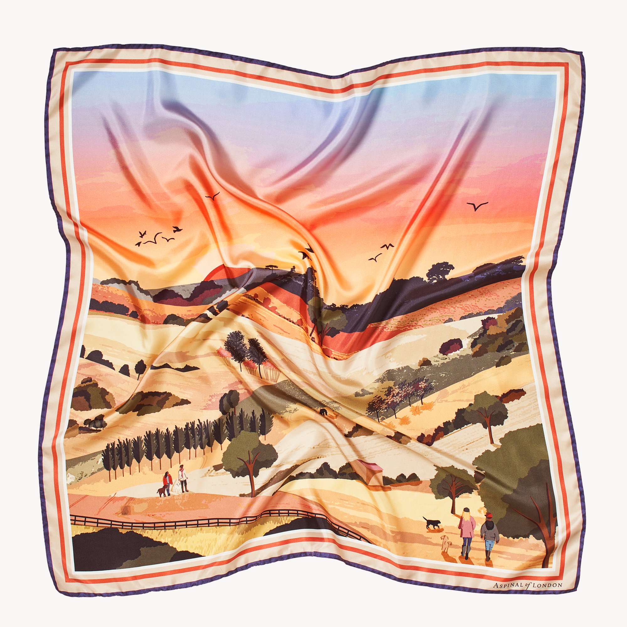 South Downs Silk Scarf