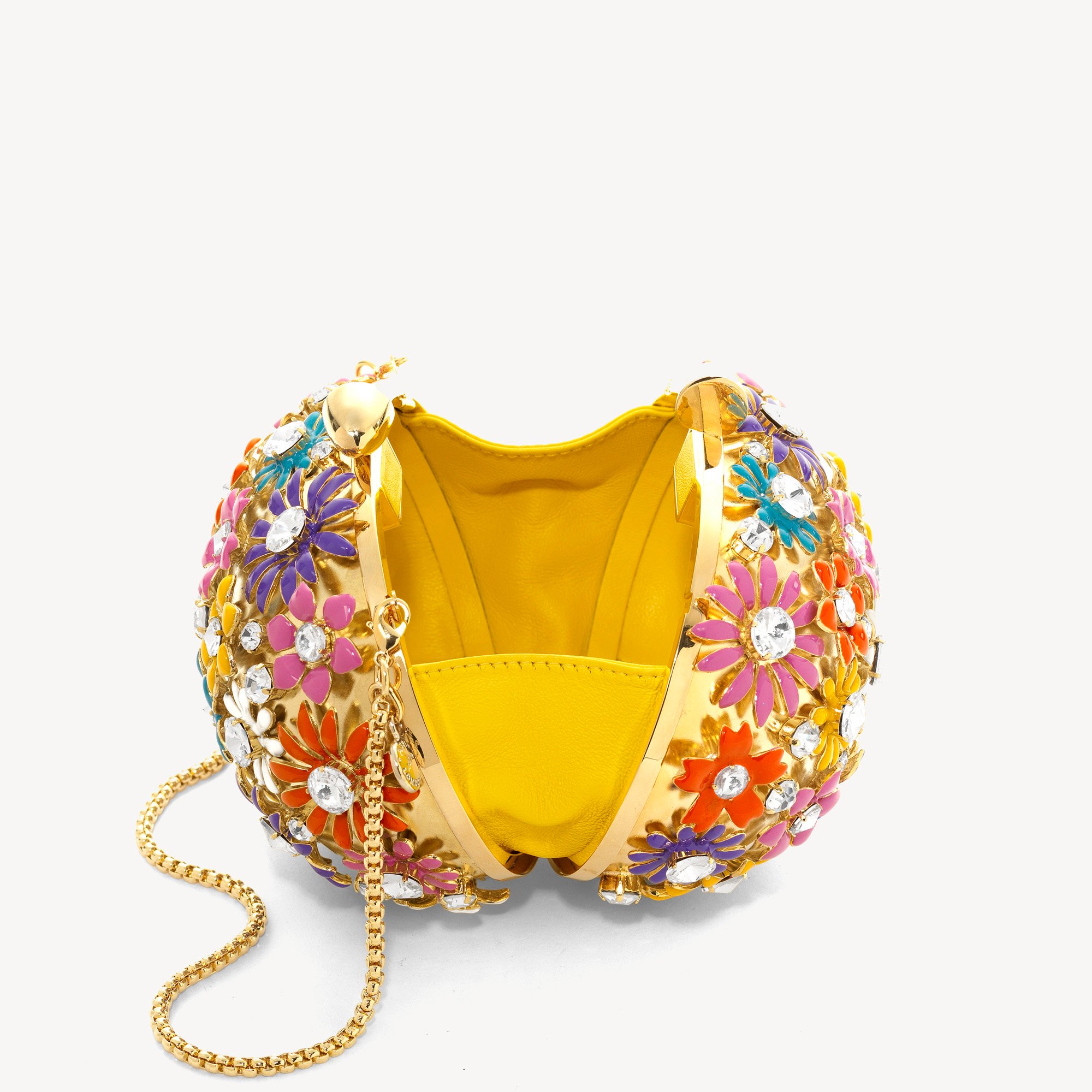 Embellished Floral Clutch