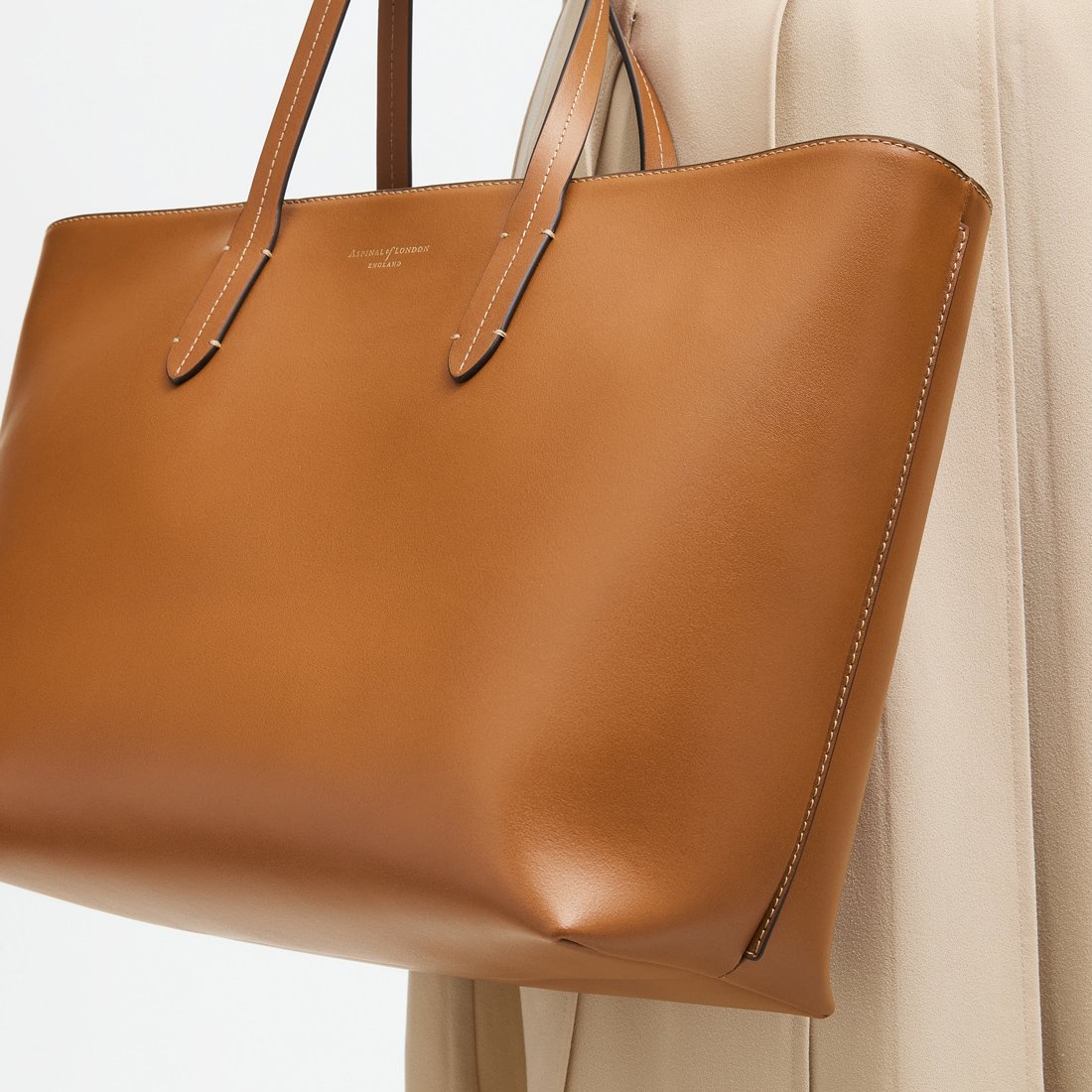 Zipped East West Tote