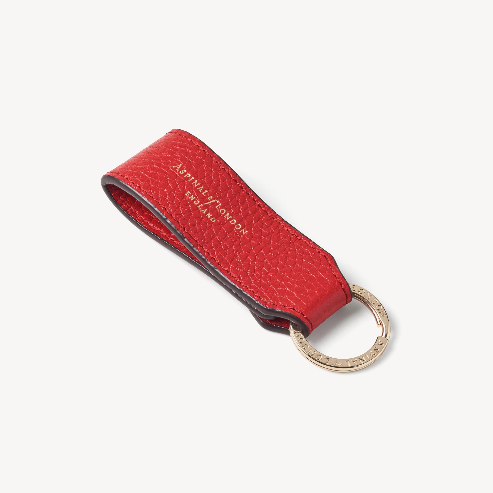 Small Leather Loop Keyring