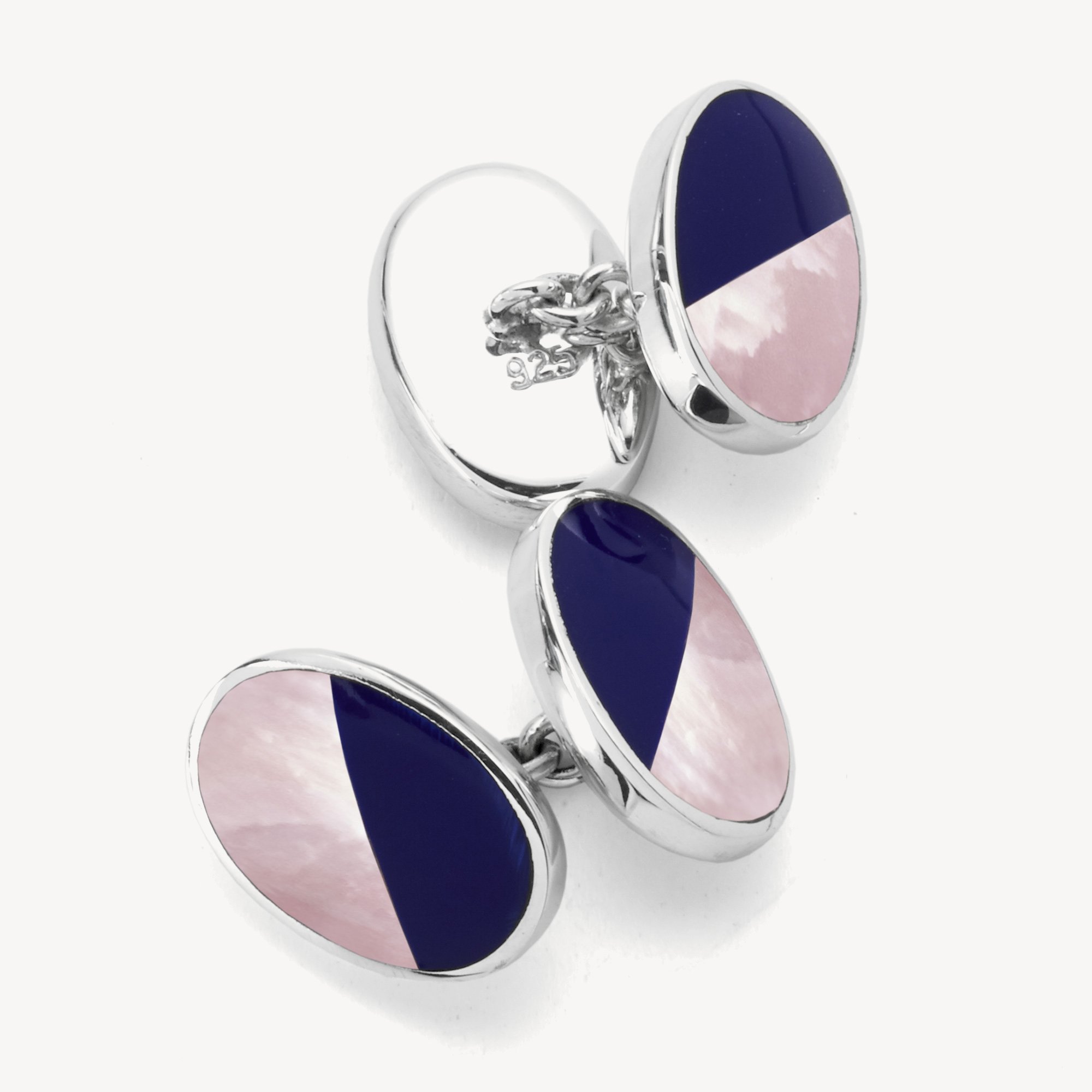 Oval Bicolour Cufflinks