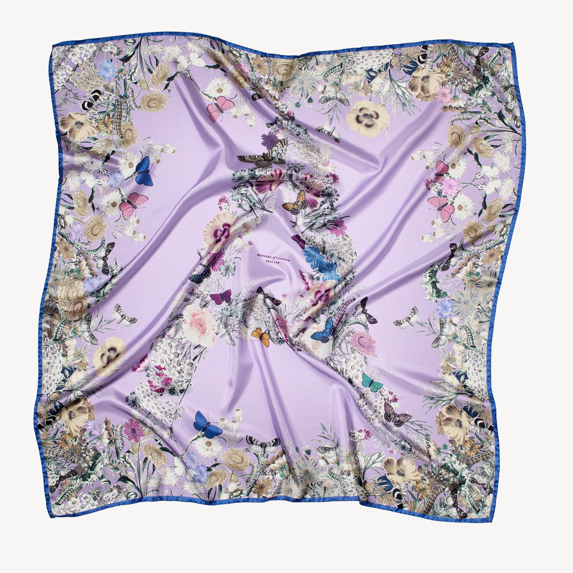 Ombre 'A' Floral Silk Scarf