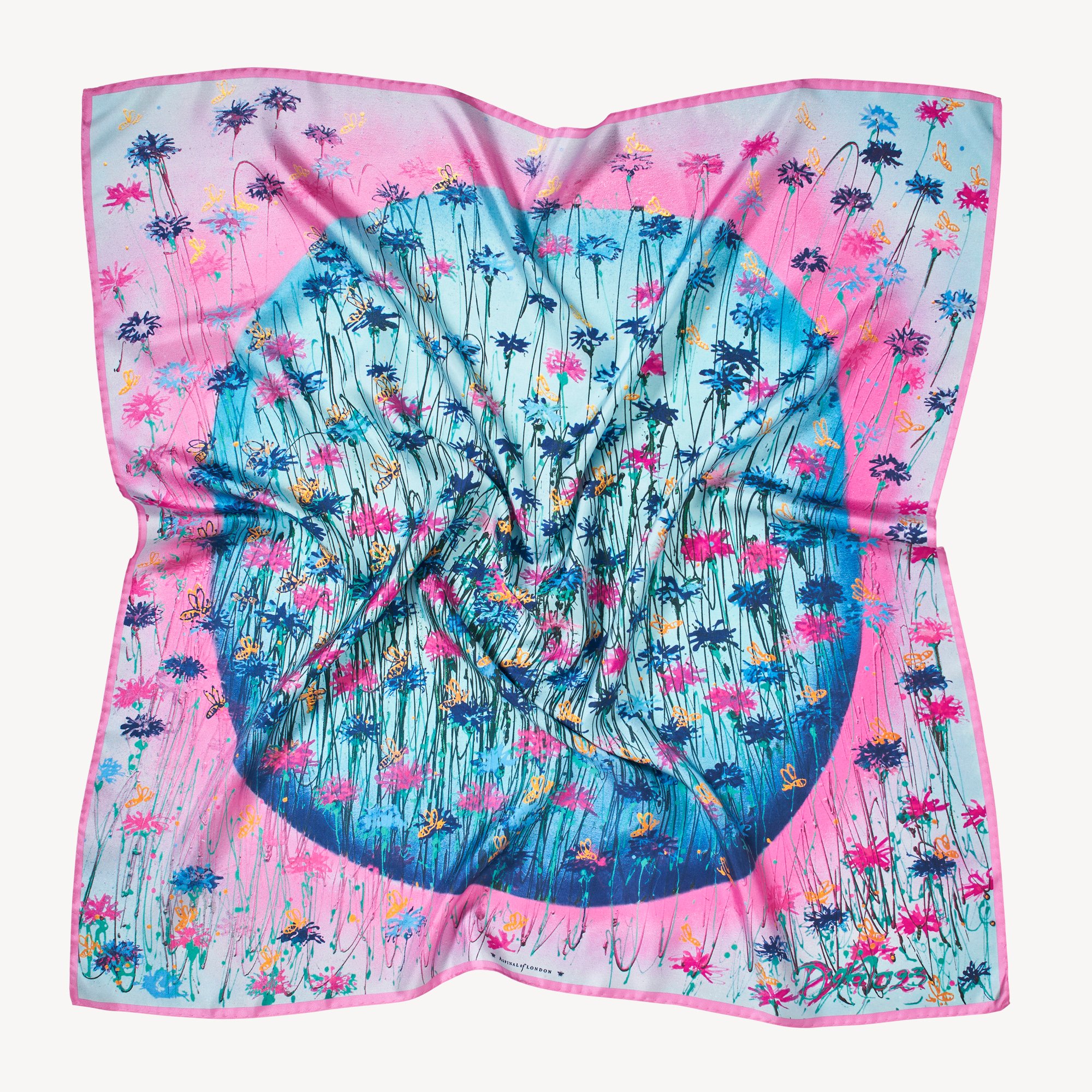 Our Planet of Bees Silk Scarf