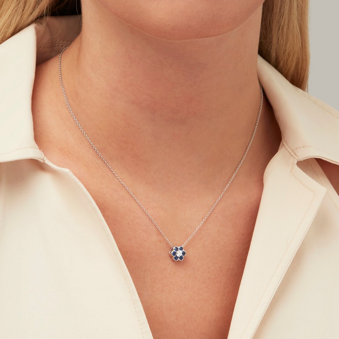 Athena Cluster Pendant Necklace