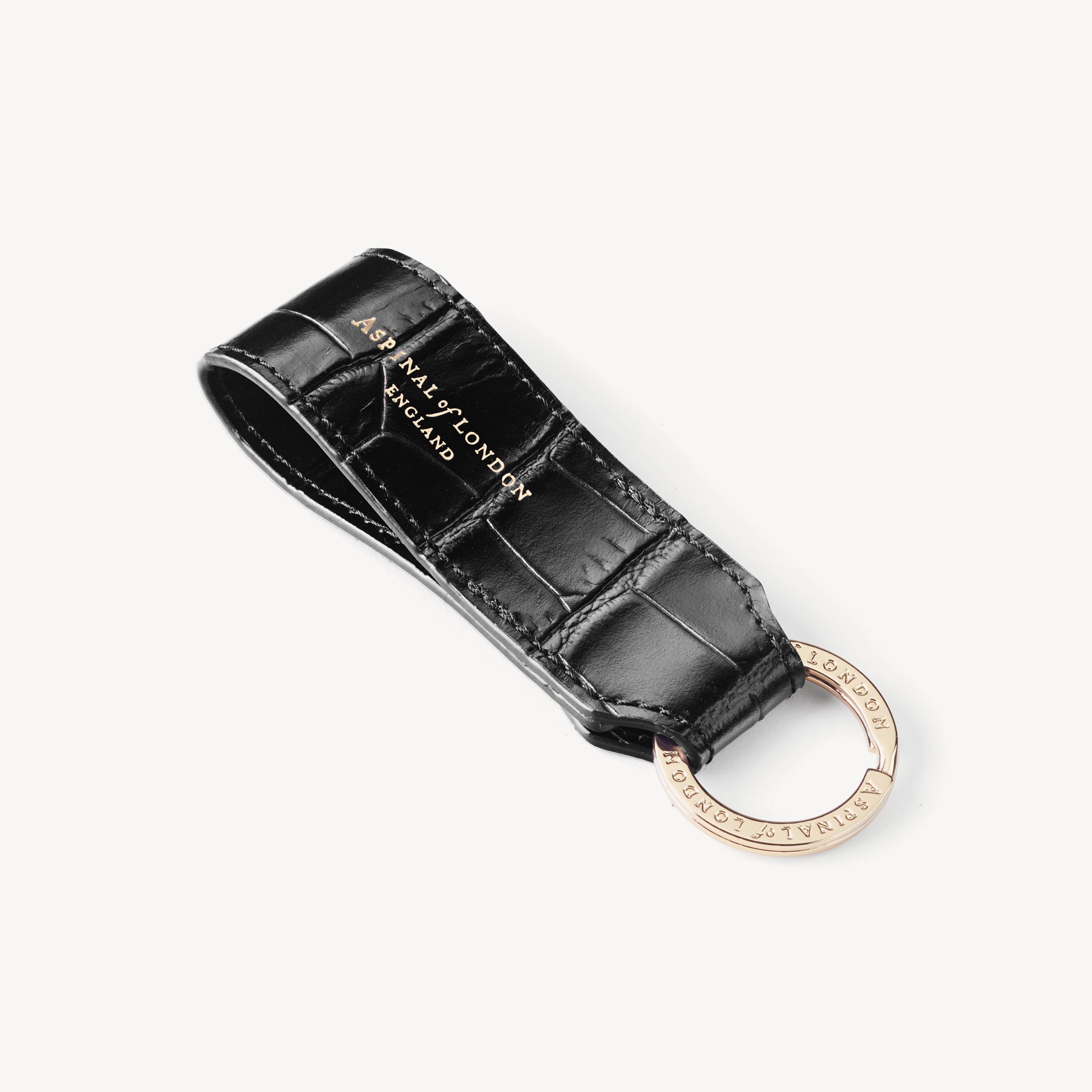 Small Leather Loop Keyring