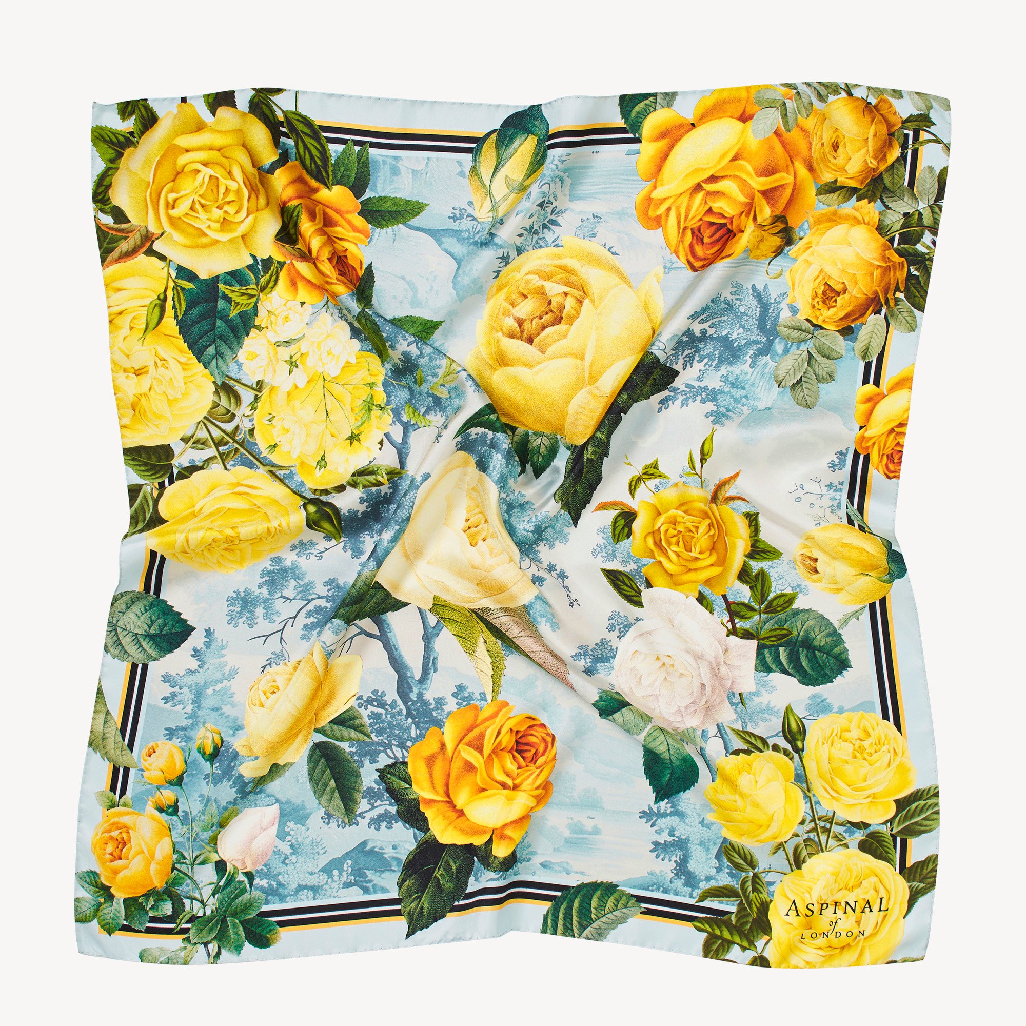 Roses of the Orient Silk Scarf