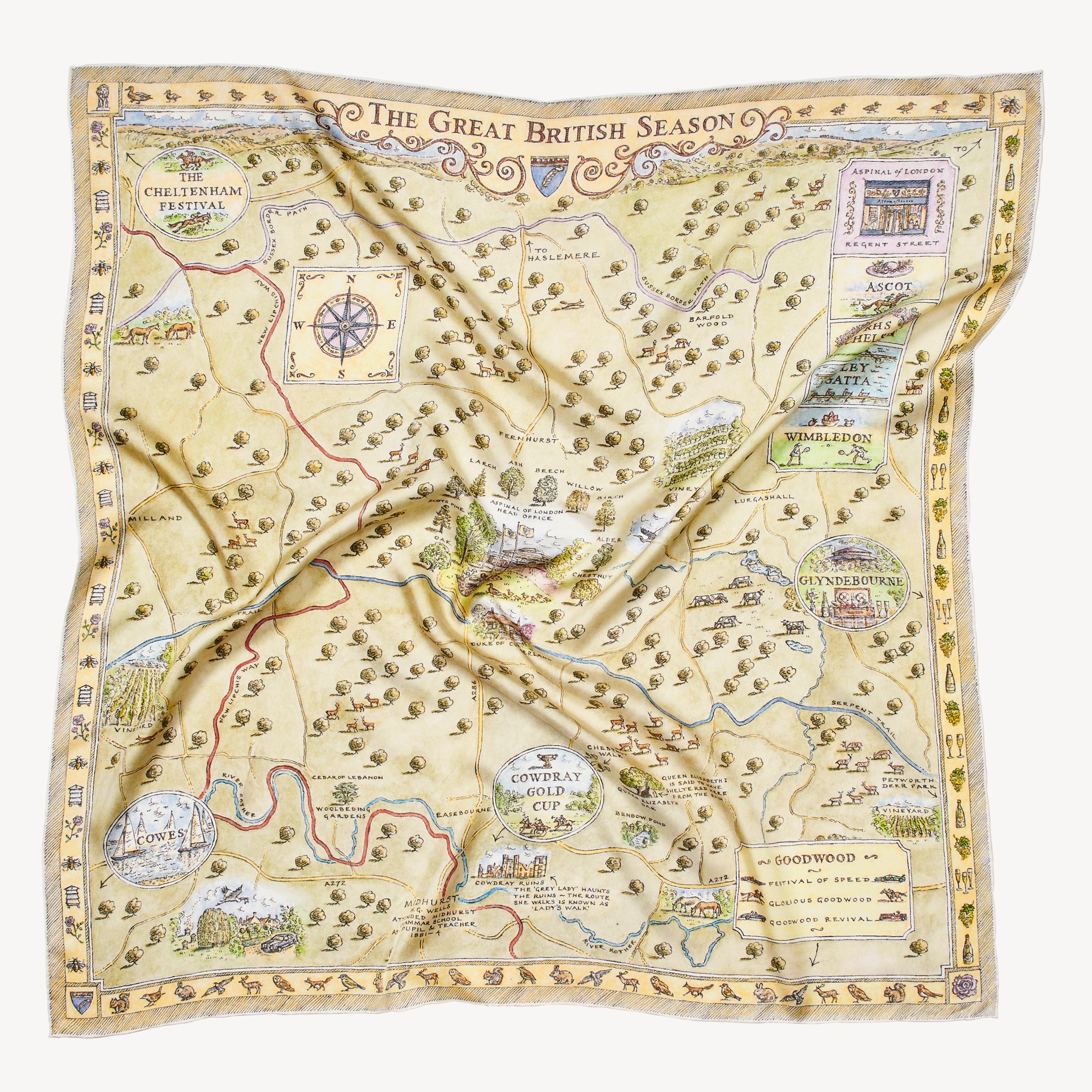 The Great British Season Silk Scarf