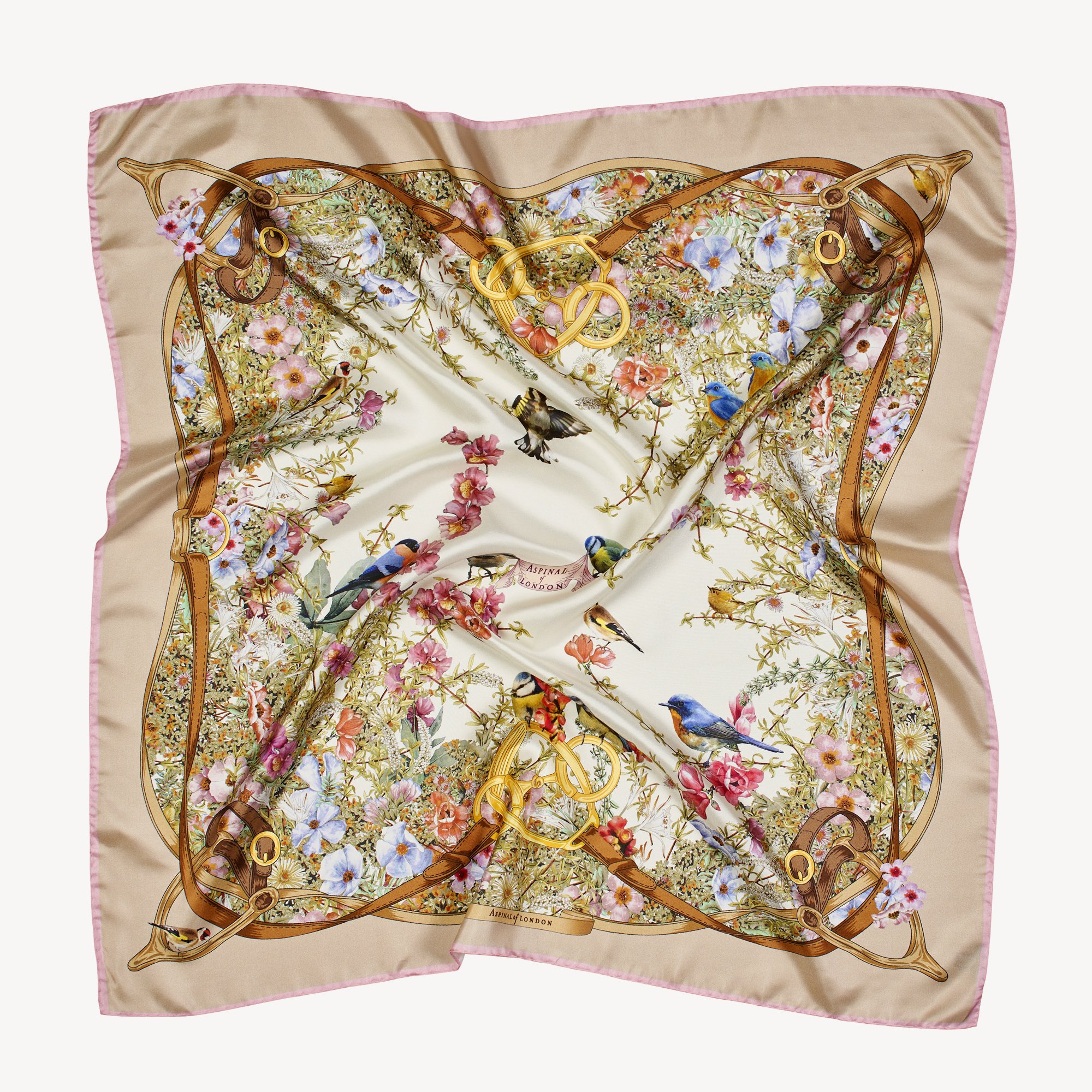 Edwardian Garden Silk Scarf