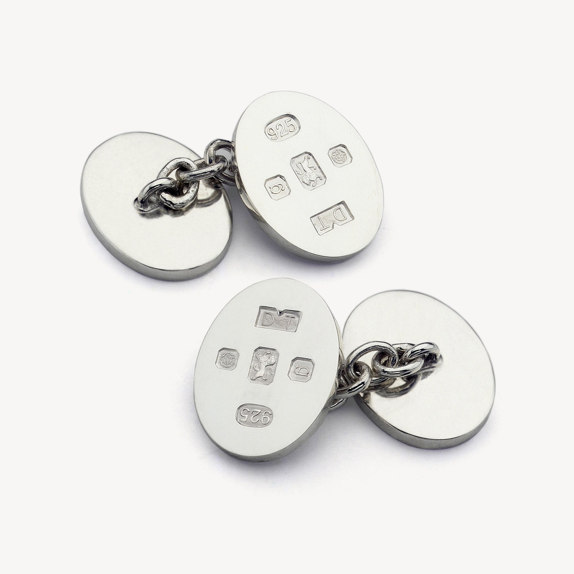 Hallmark Sterling Silver Engraved Cufflinks