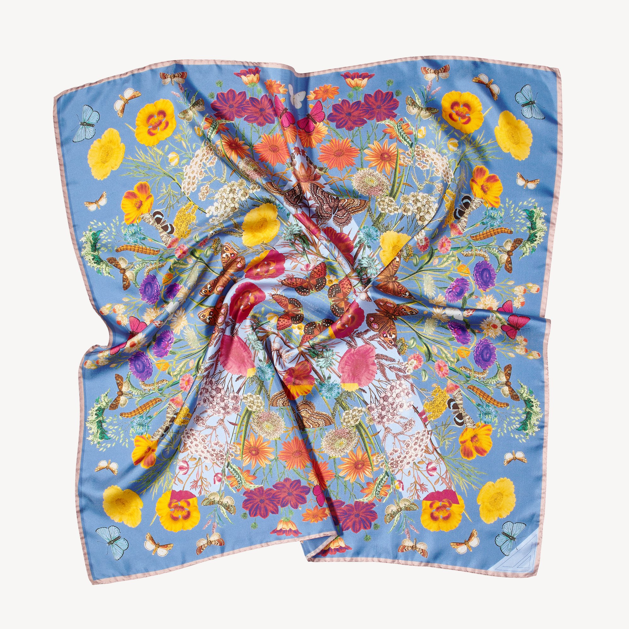 Botanical 'A' Silk Scarf