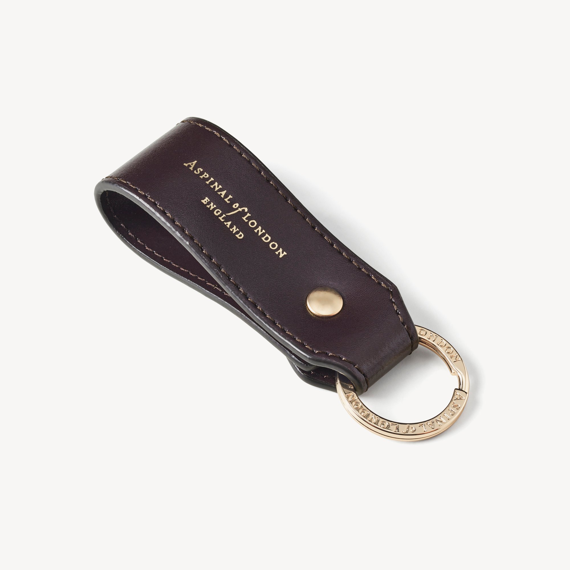 Small Leather Loop Keyring