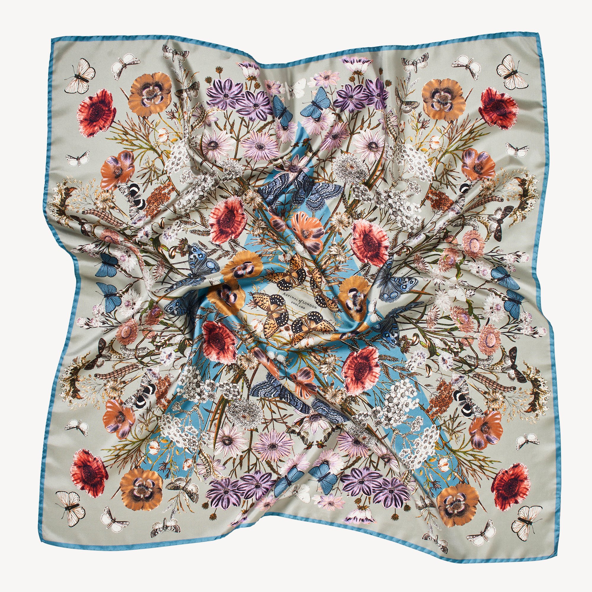 Botanical 'A' Silk Scarf