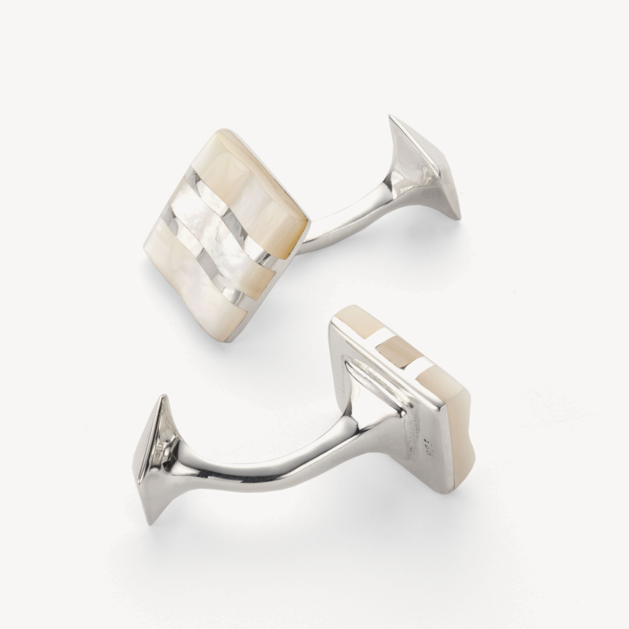 Wave Sterling Silver Cufflinks