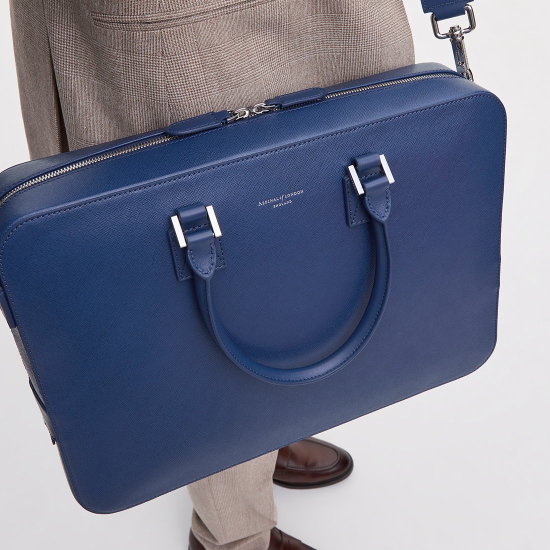 Mount Street Leather Laptop Briefcase
