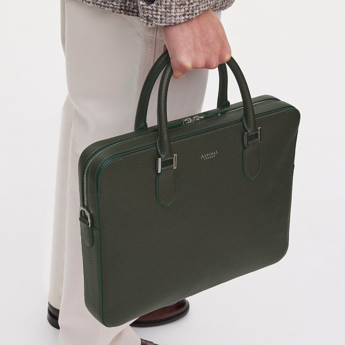 Slim Leather Briefcase