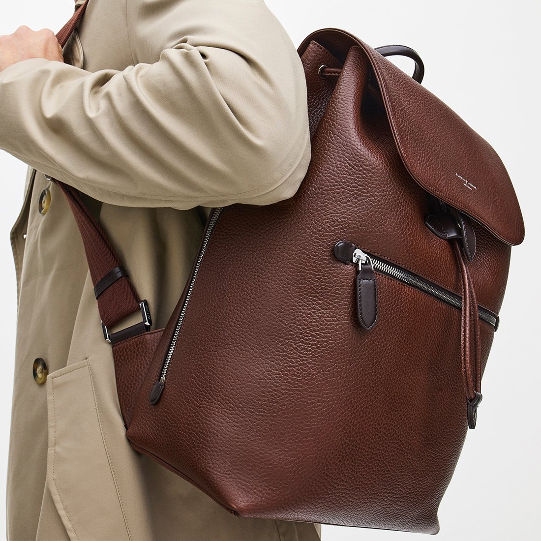 Reporter Leather Backpack