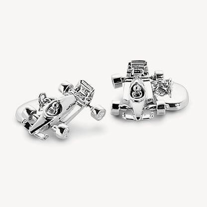 Sterling Silver Racing Chequered Flag Cufflinks