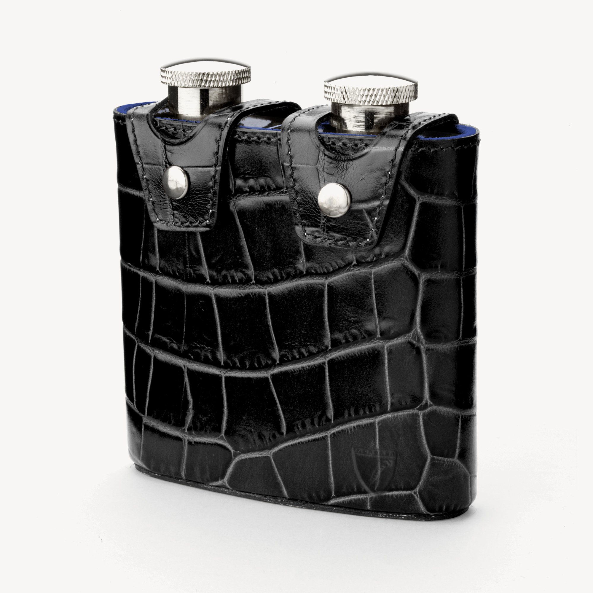 Double 6oz Leather Hip Flask