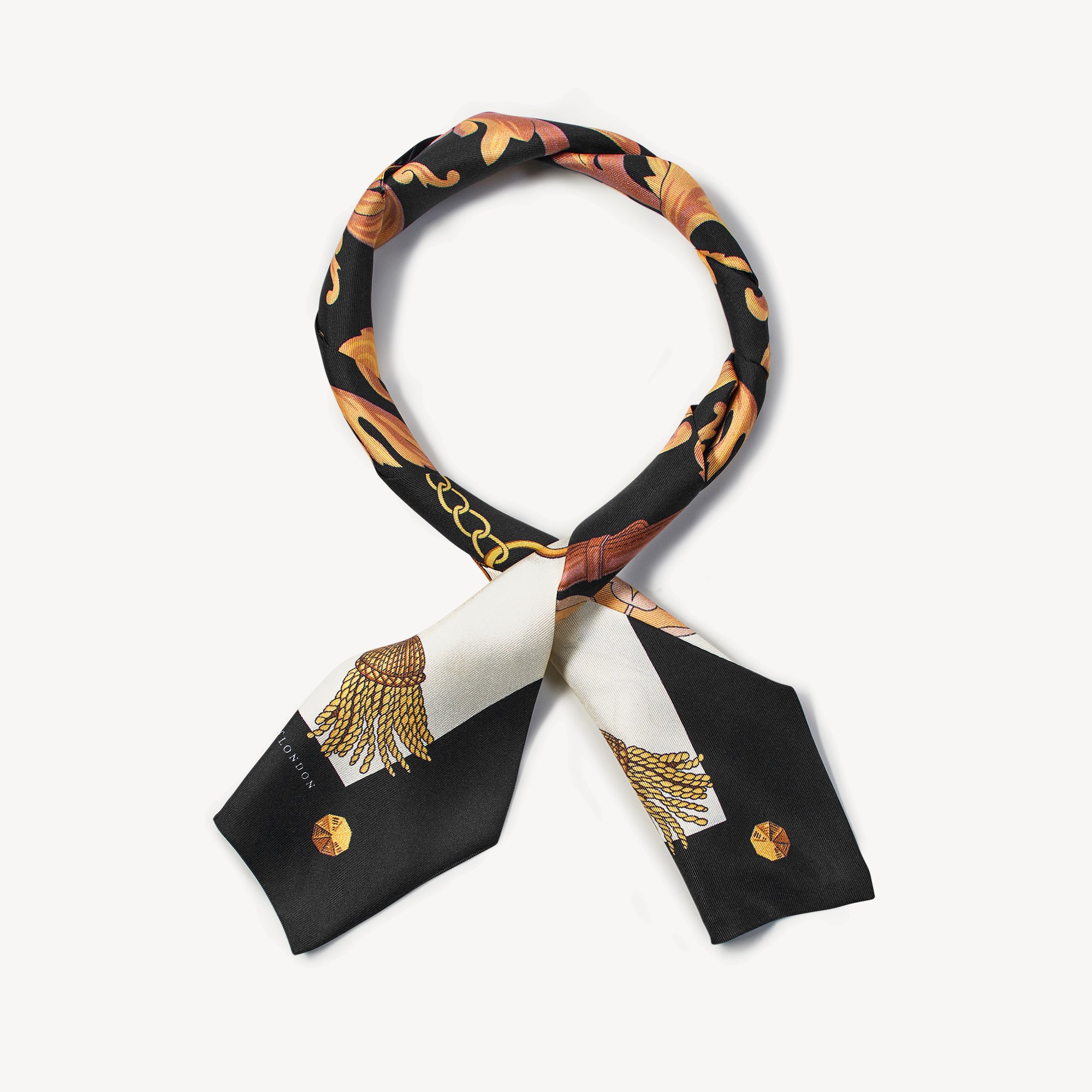 Aspinal Signature Silk Neck Bow