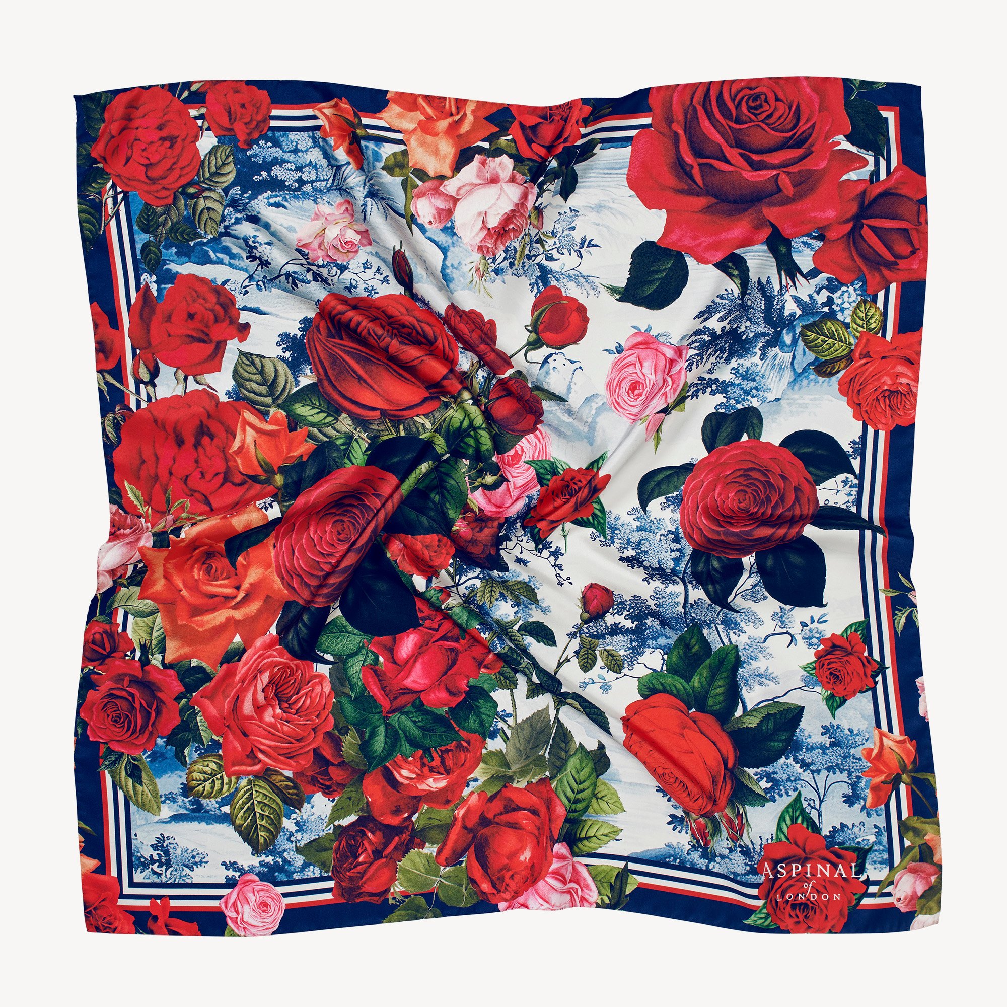 Roses of the Orient Silk Scarf