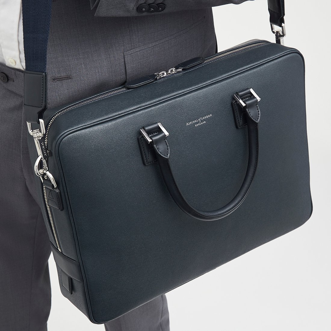 Mount Street Leather Laptop Briefcase