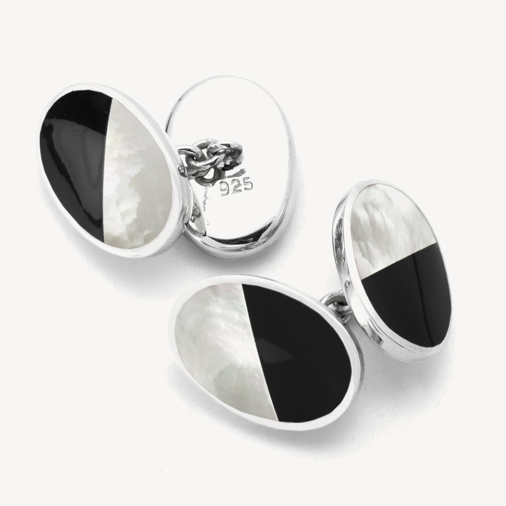 Oval Bicolour Cufflinks