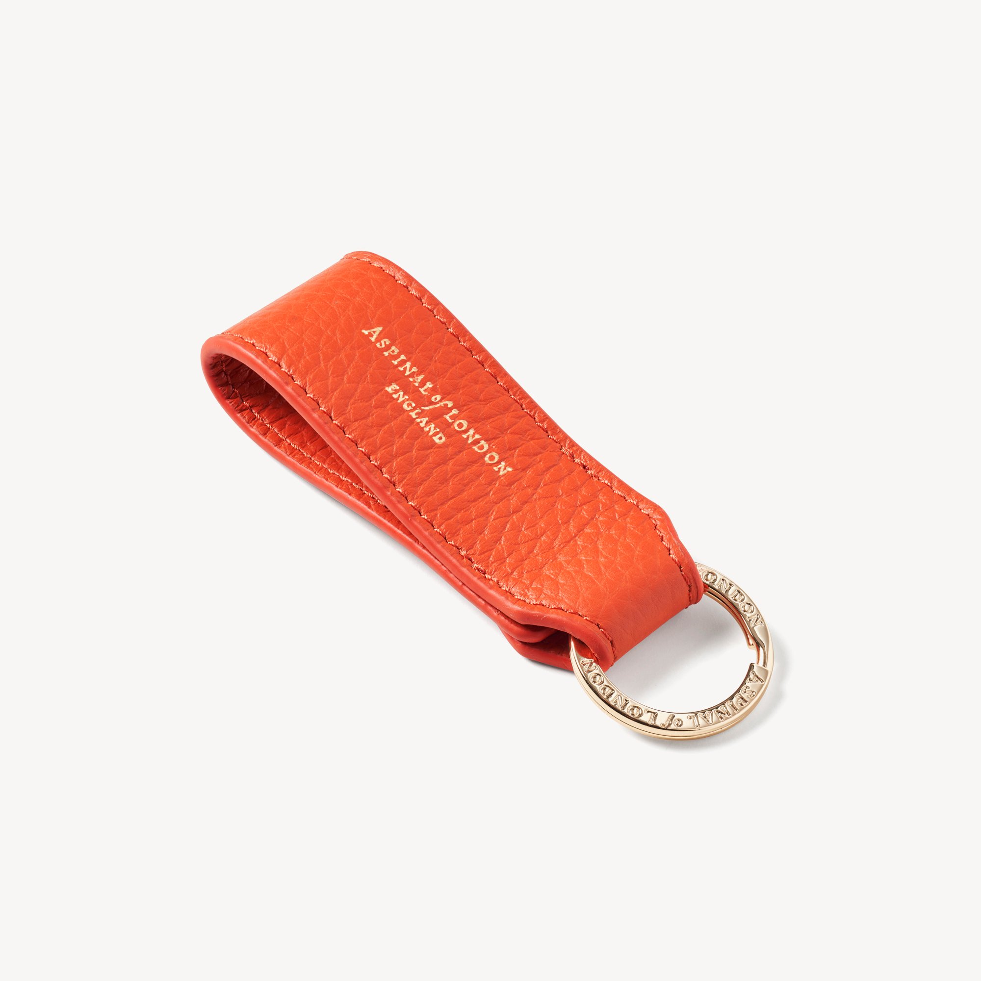 Small Leather Loop Keyring