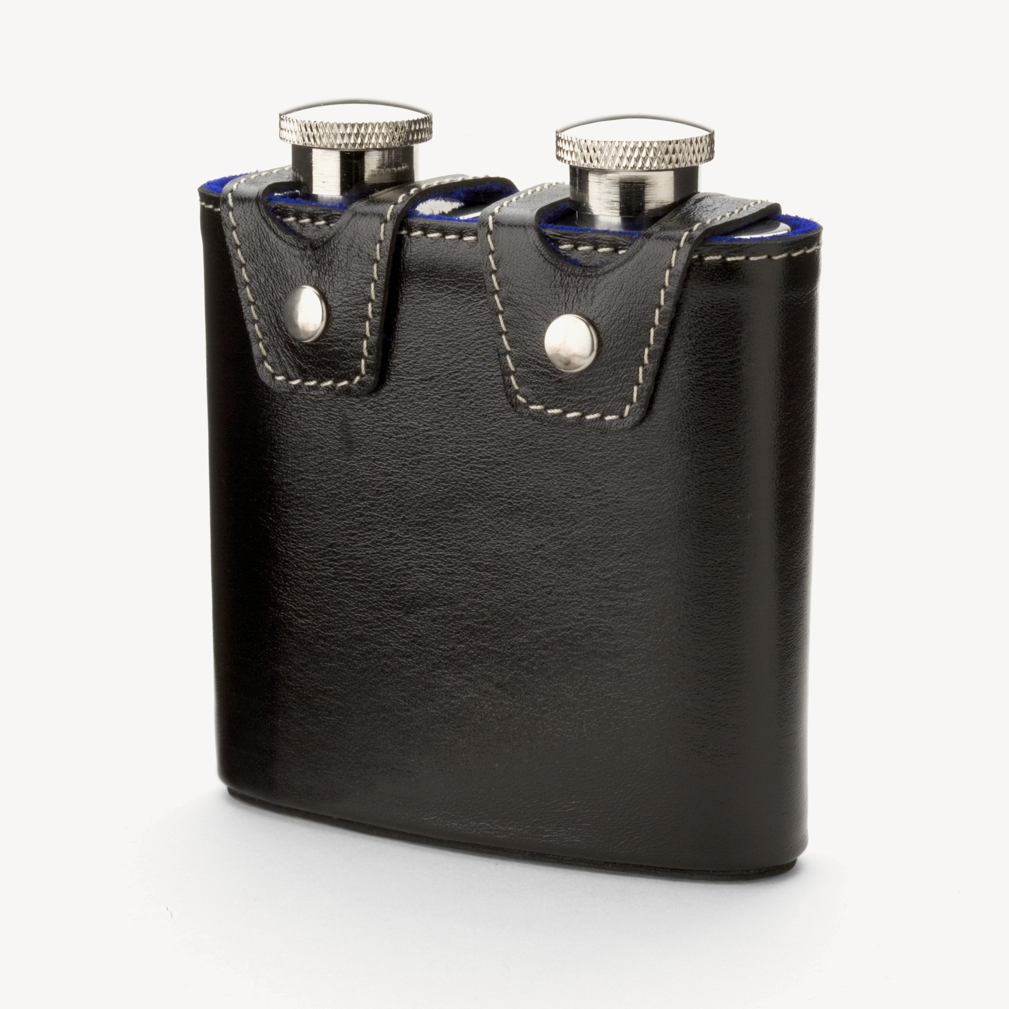 Double 6oz Leather Hip Flask