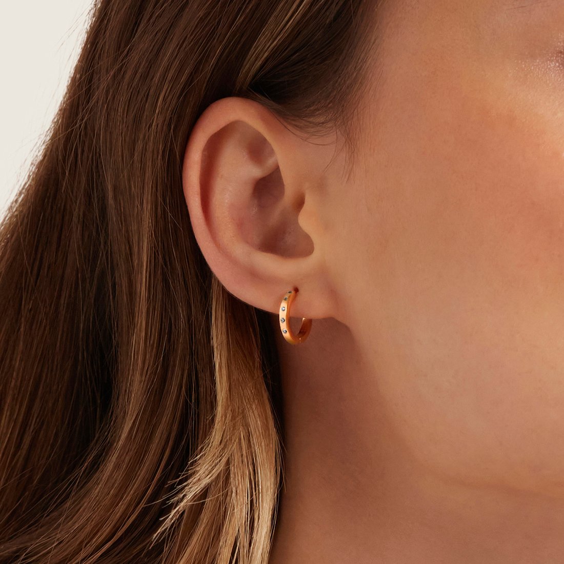 Diamond Starlight Huggie Earrings