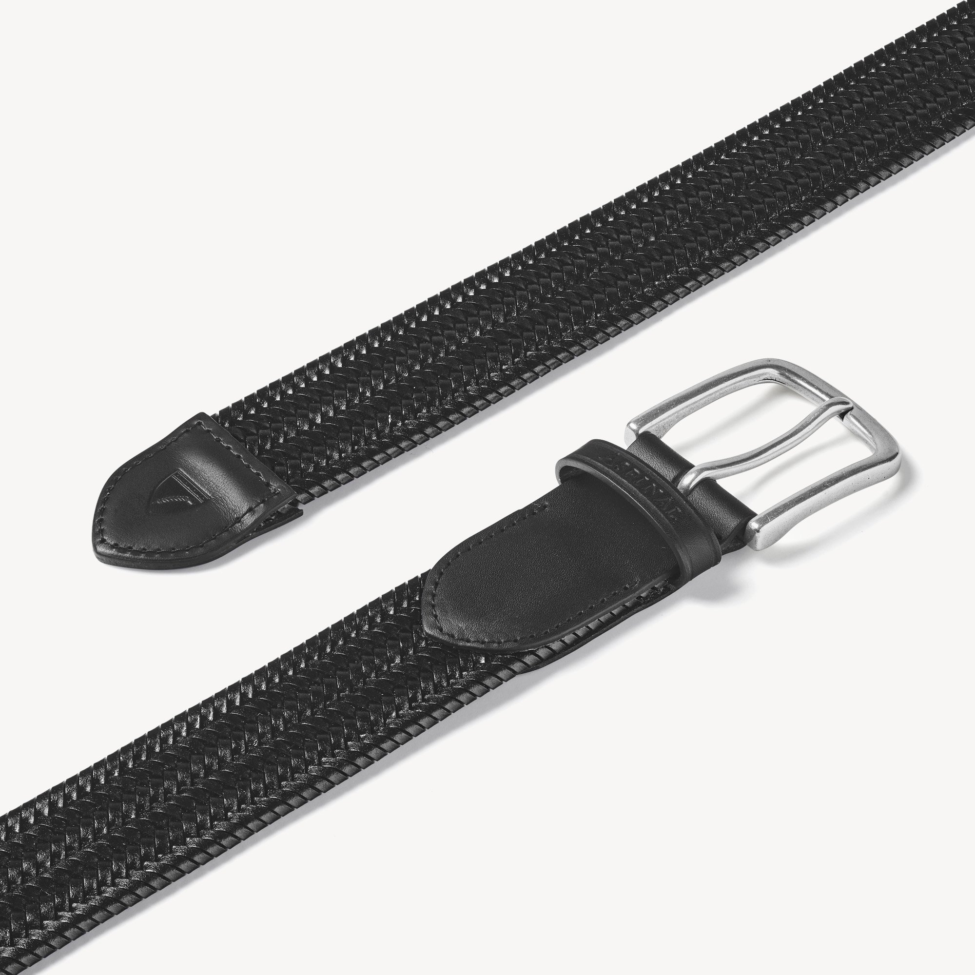 Men's Woven Leather Belt