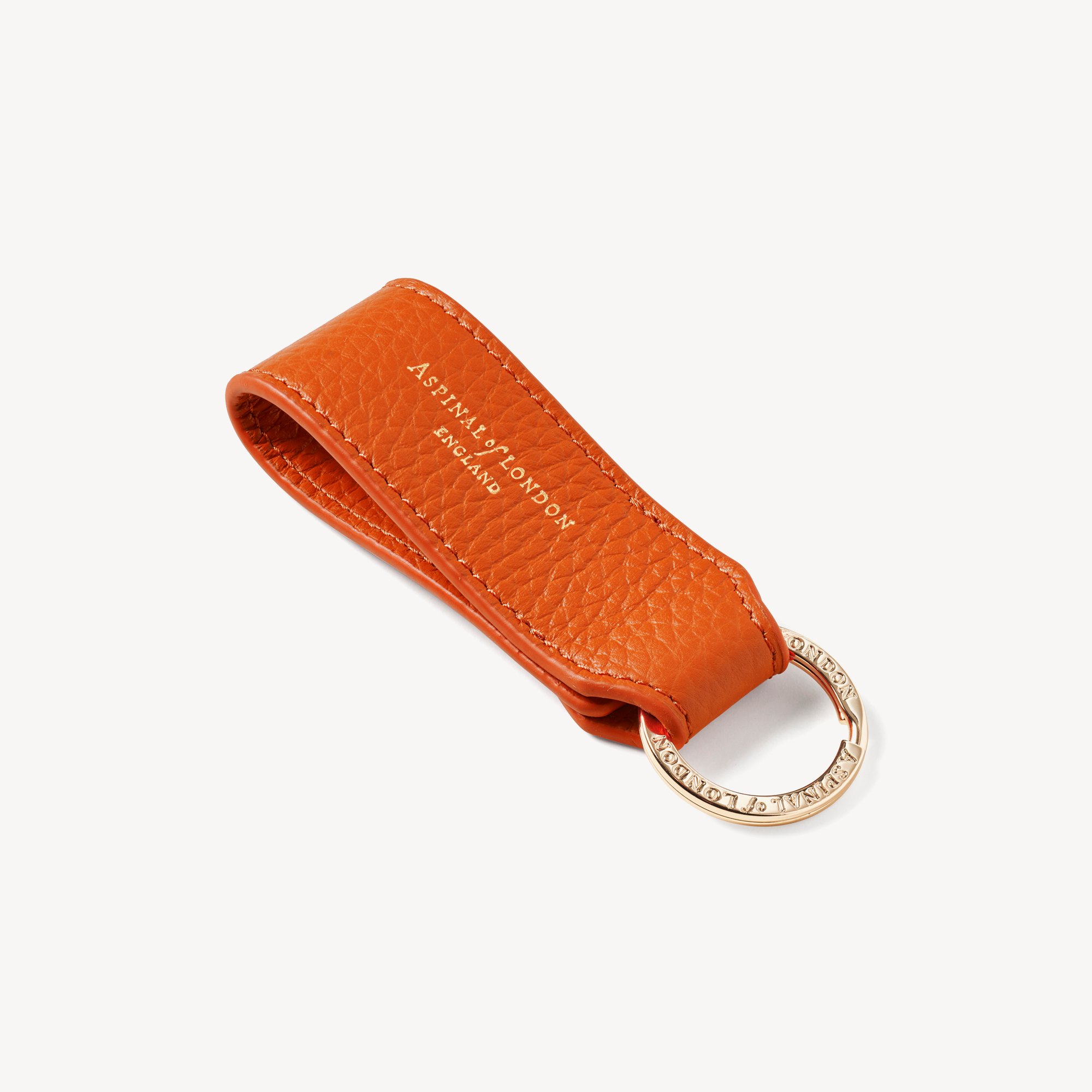 Small Leather Loop Keyring