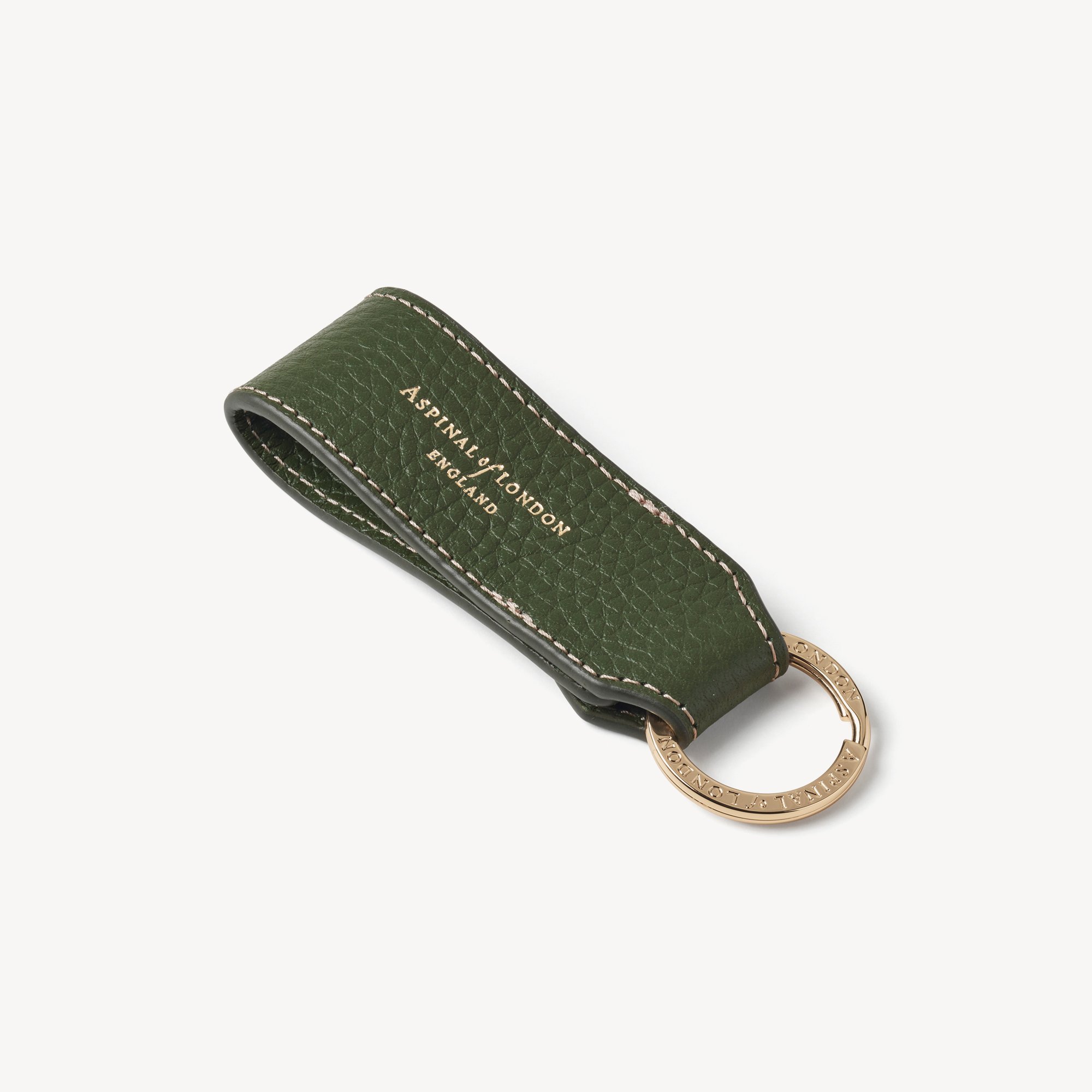Small Leather Loop Keyring