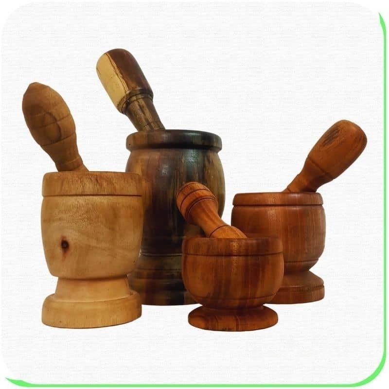 Nagy Méretű Rusztikus Pilón Fából