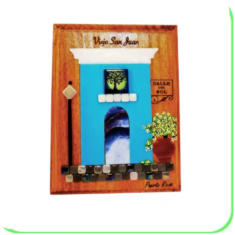 Régi San Juan homlokzat kristályból