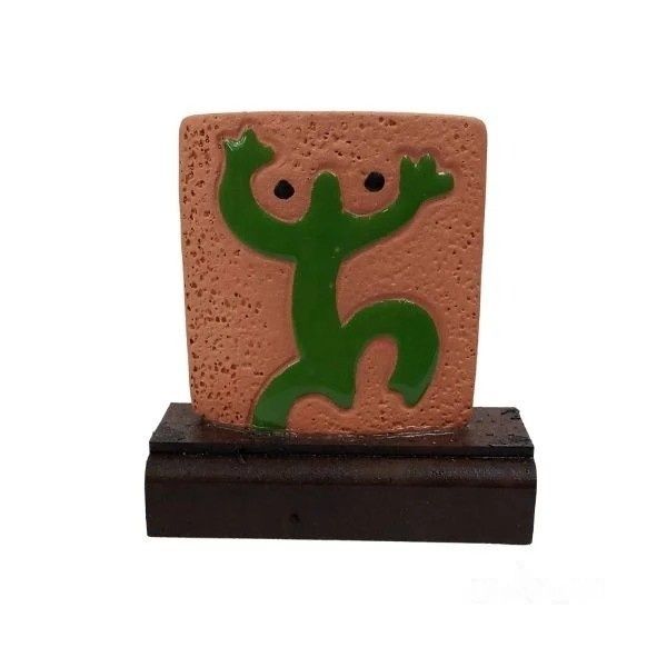 Kézzel Készült Kerámia Díszek Faalapon