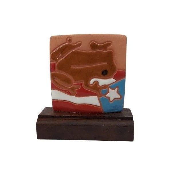 Kézzel Készült Kerámia Díszek Faalapon